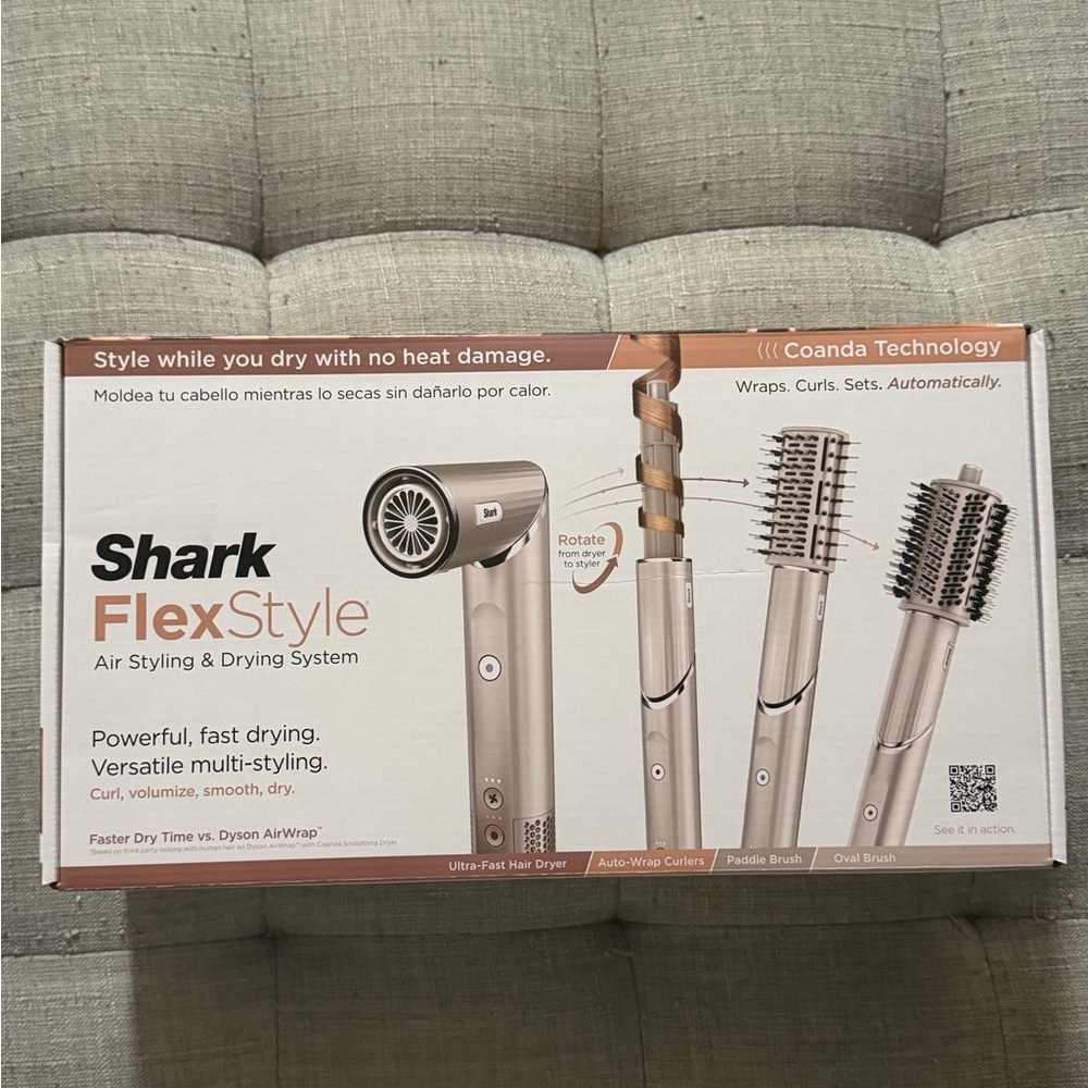 Shark FlexStyle Hair Styling & Drying System - Silver Brand new